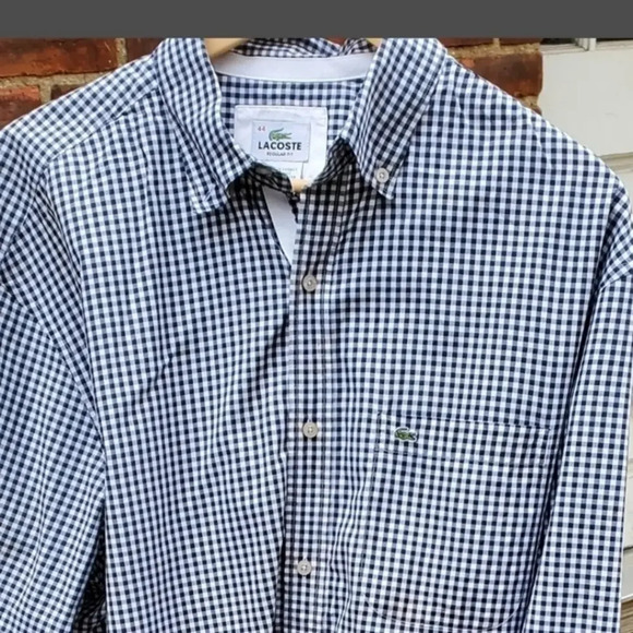 Lacoste checkered button down 44‎ - Picture 1 of 11